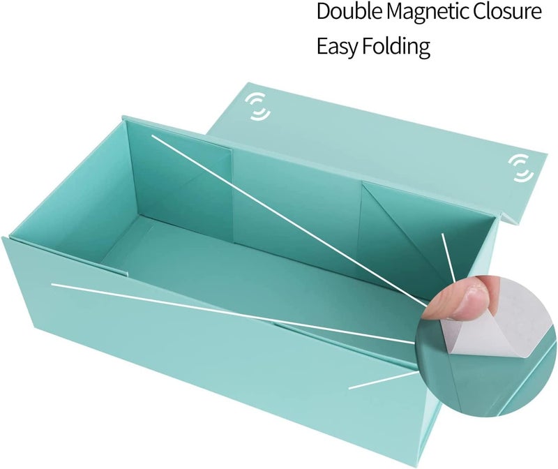ROSTELACK Gift Boxes 10"x6"x3" with Magnetic Closure Lid Gift Boxes for Presents,Bridesmaid Gifts Box,Cute Box,Luxury for Gift Packaging, Magnetic Gift Box for Wrapping Gifts (Light Blue/5PCS) - Image 4